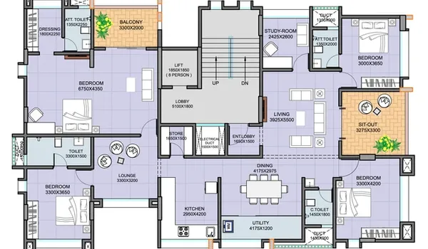 Featured Image of Godrej Florenne 4 BHK Luxe Floor Plan
