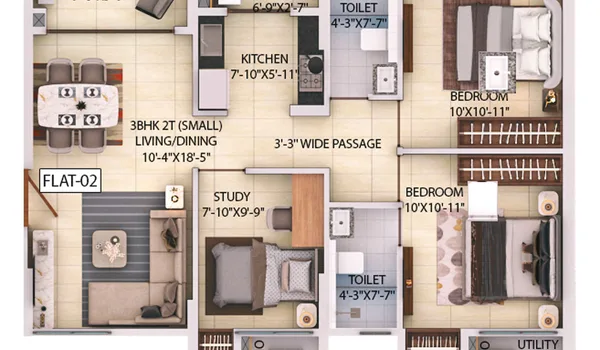 Featured Image of Godrej Florenne 4 BHK Optima Floor Plan