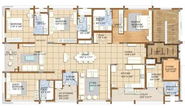 Featured Image of Godrej Florenne 5 BHK Luxe Floor Plan